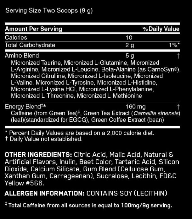 AMINO ENERGY GRAPE 30 SERVINGS King's Pharmacy